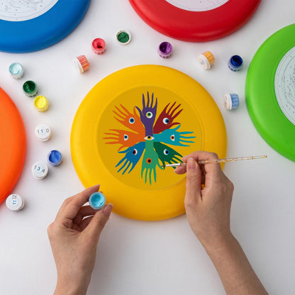 Rainbow Handprint Tree (Paint by Numbers Flying Disc)