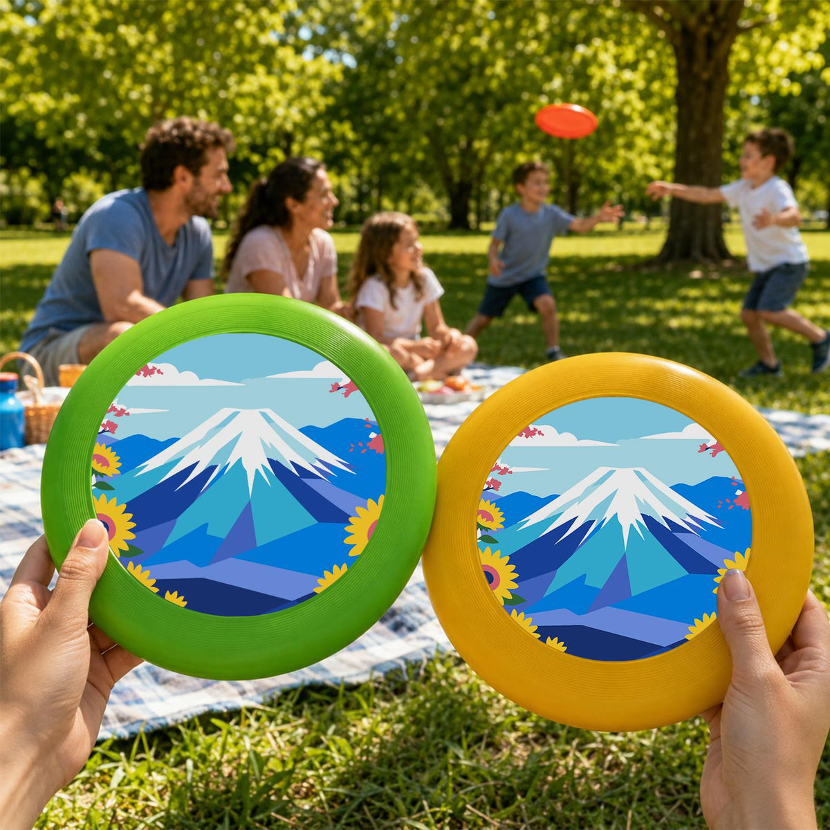 Blue Mountain Peak (Paint by Numbers Flying Disc)