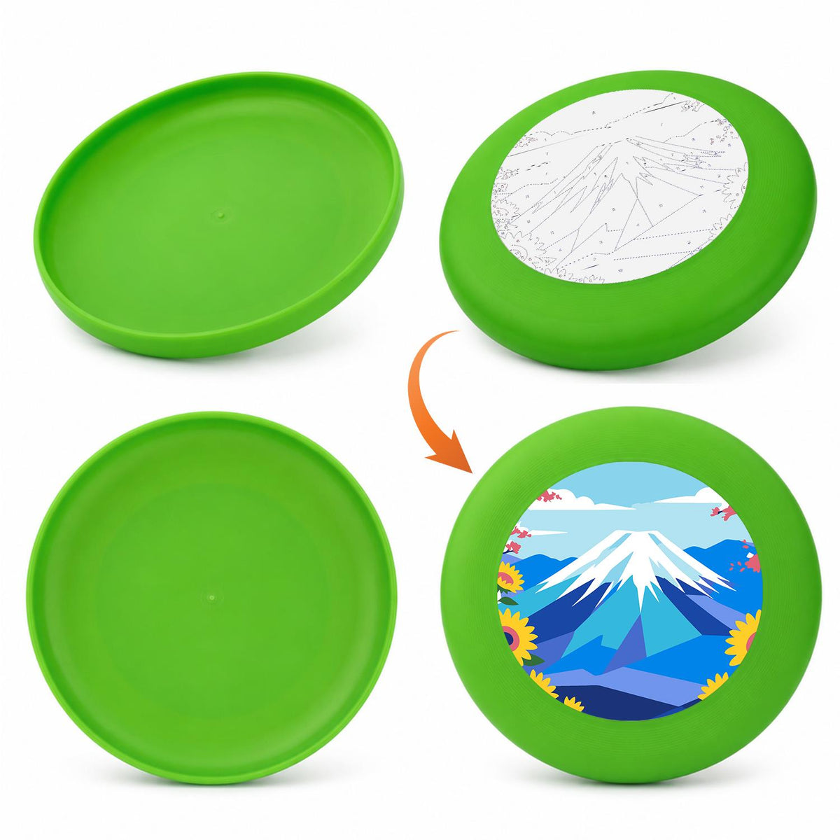 Blue Mountain Peak (Paint by Numbers Flying Disc)