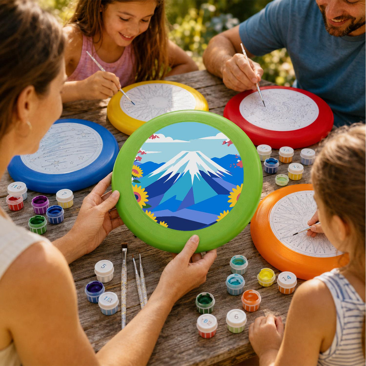 Blue Mountain Peak (Paint by Numbers Flying Disc)