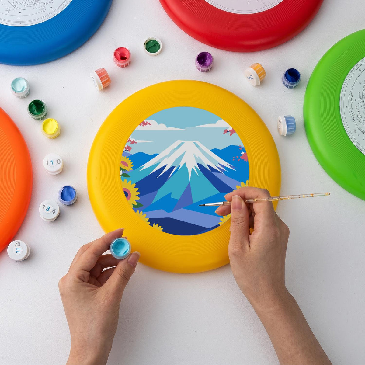 Blue Mountain Peak (Paint by Numbers Flying Disc)