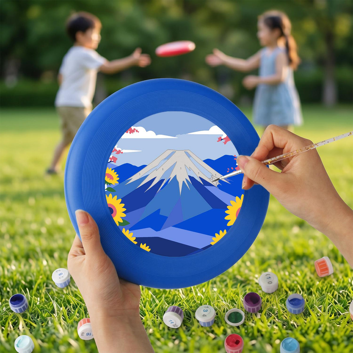 Blue Mountain Peak (Paint by Numbers Flying Disc)