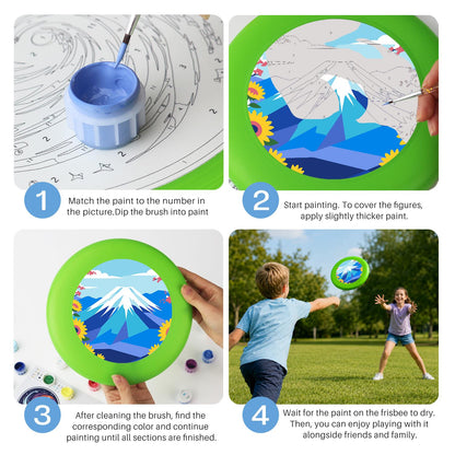 Blue Mountain Peak (Paint by Numbers Flying Disc)