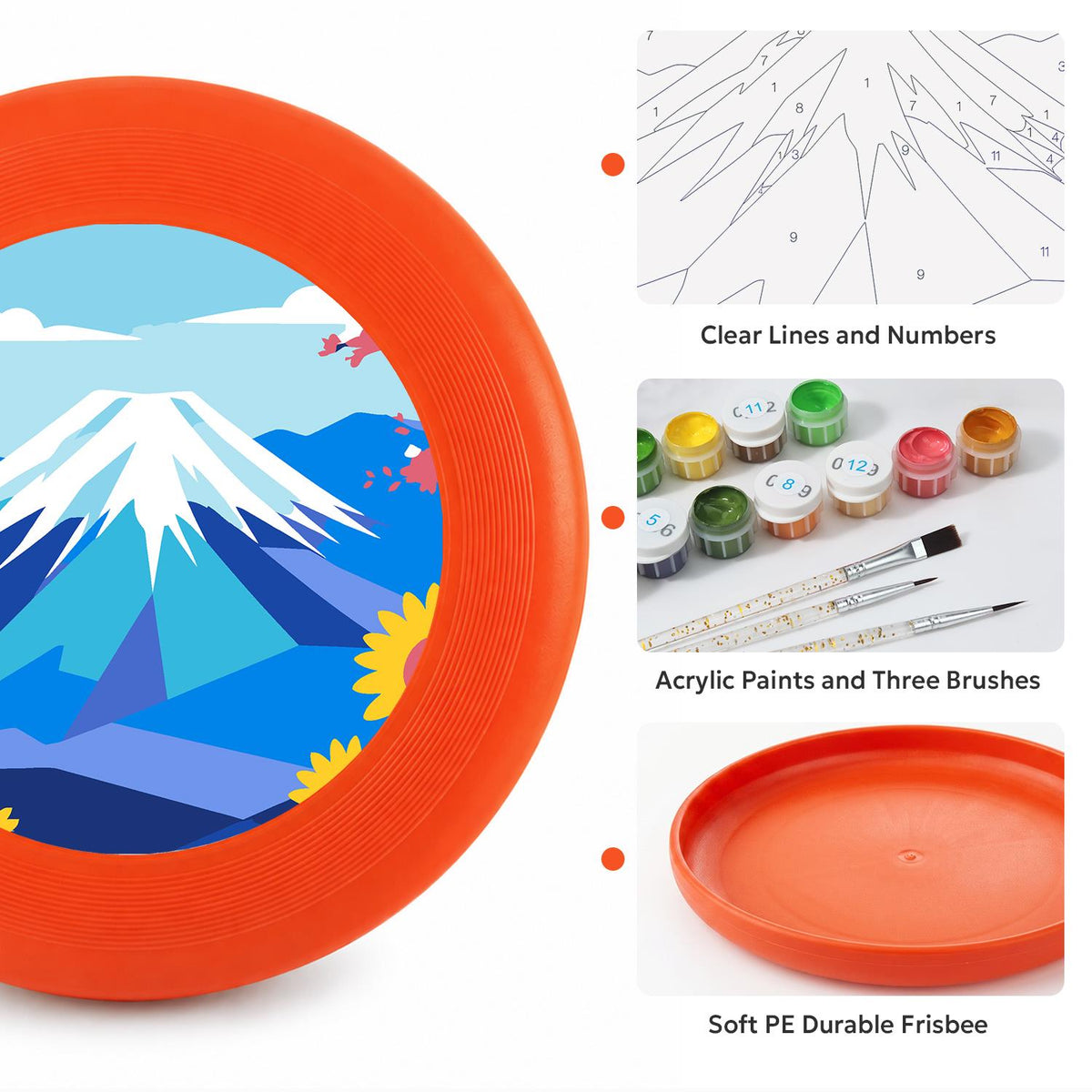 Blue Mountain Peak (Paint by Numbers Flying Disc)