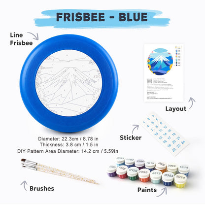 Blue Mountain Peak (Paint by Numbers Flying Disc)