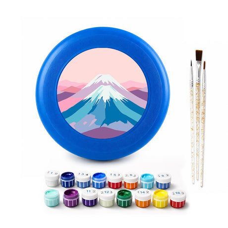 Pink Mountain Peak (Paint by Numbers Flying Disc)