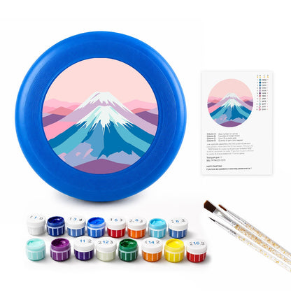 Pink Mountain Peak (Paint by Numbers Flying Disc)