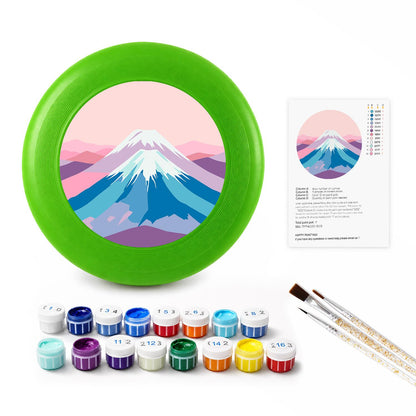 Pink Mountain Peak (Paint by Numbers Flying Disc)