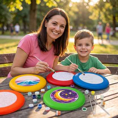 Pink Mountain Peak (Paint by Numbers Flying Disc)