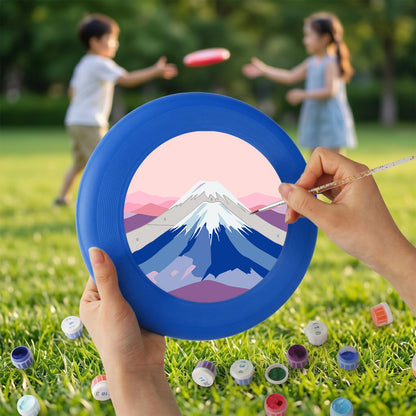 Pink Mountain Peak (Paint by Numbers Flying Disc)