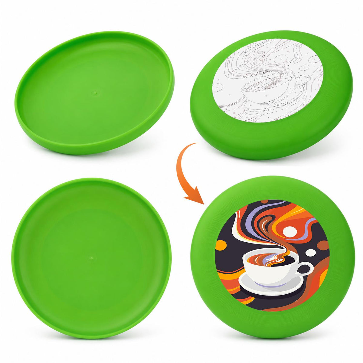 Coffee Swirl (Paint by Numbers Flying Disc)