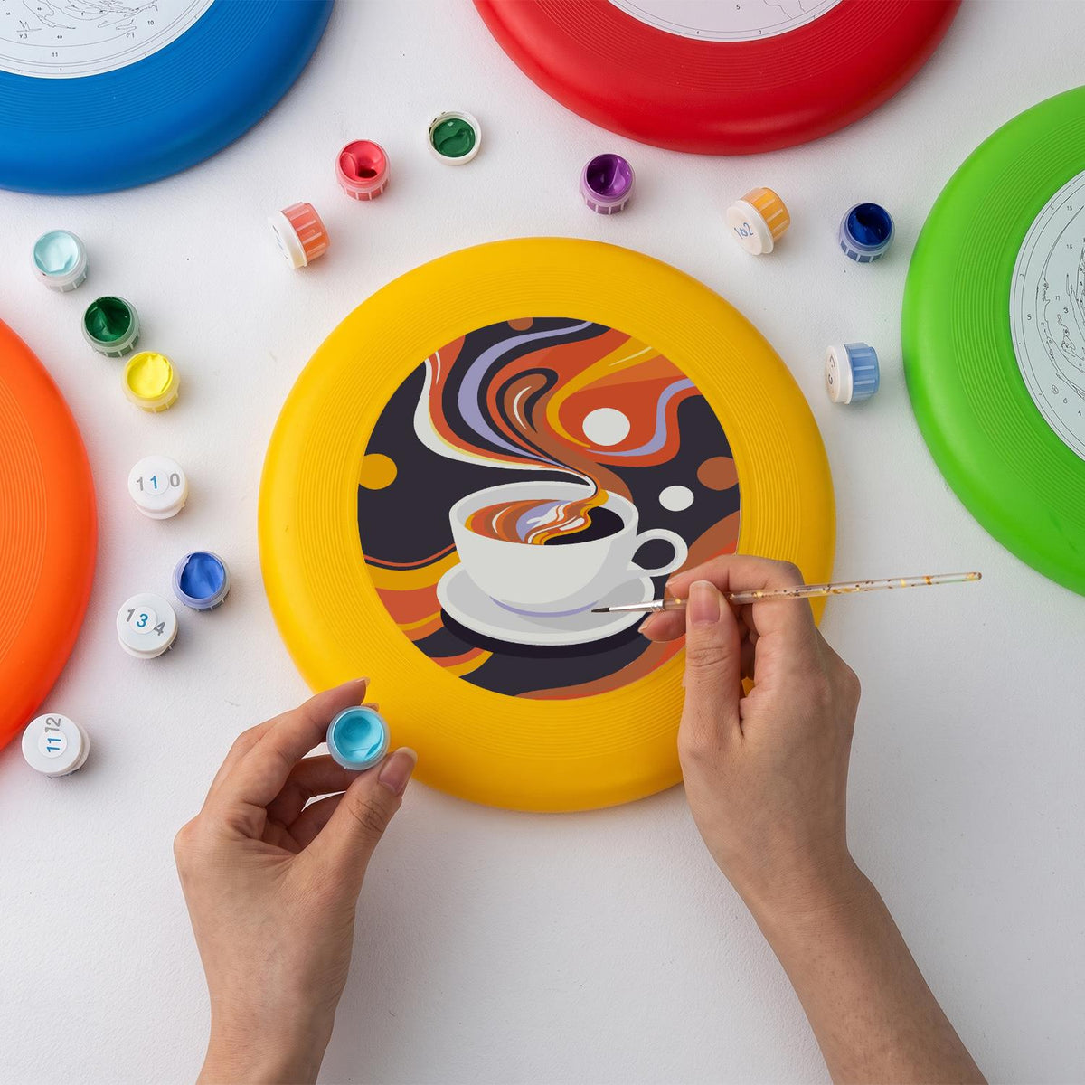 Coffee Swirl (Paint by Numbers Flying Disc)