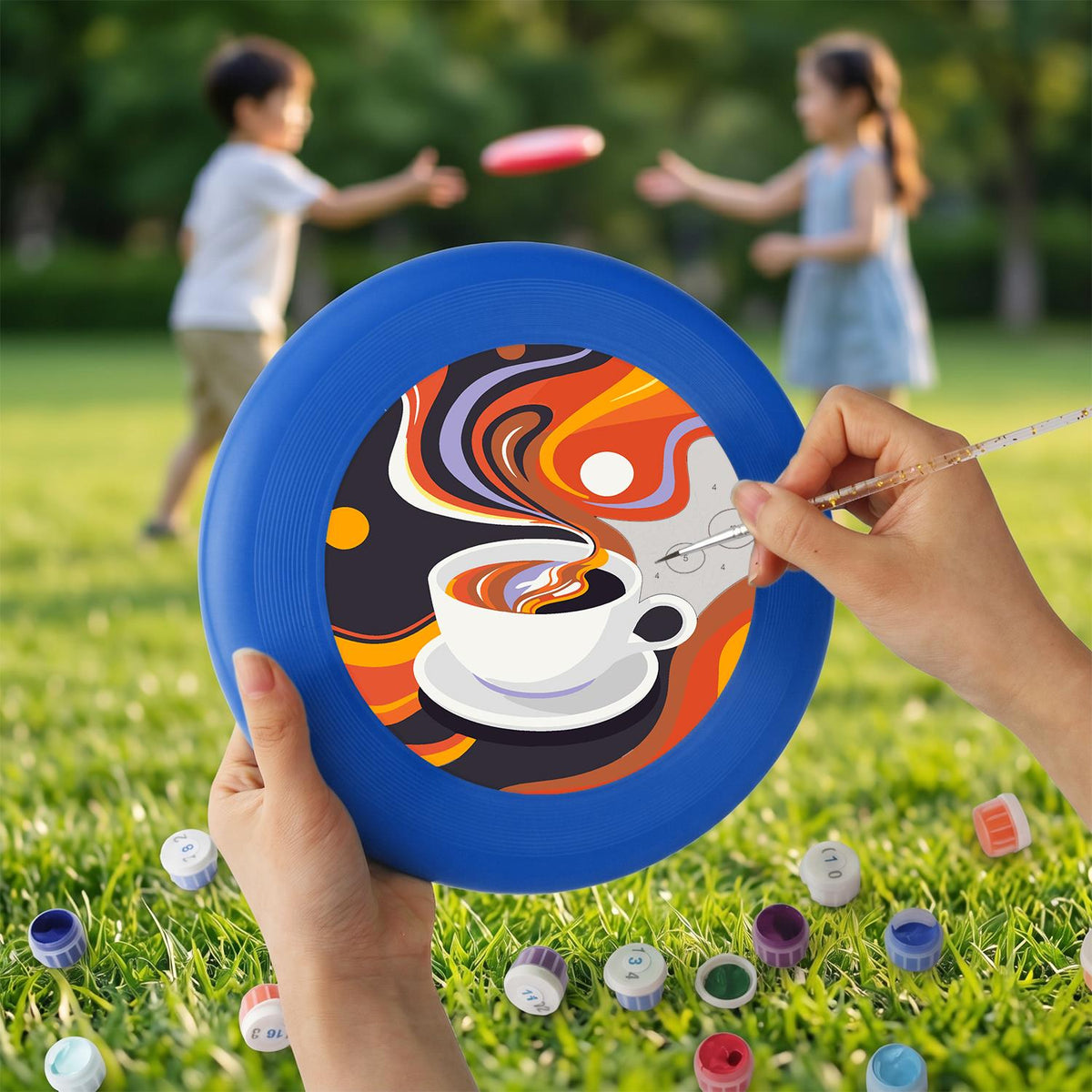 Coffee Swirl (Paint by Numbers Flying Disc)