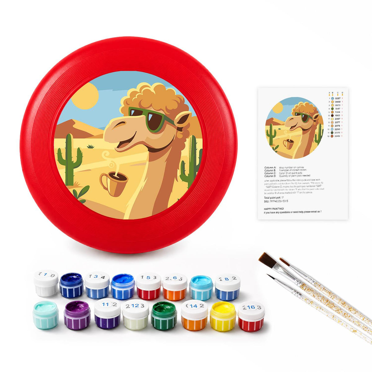 Cool Desert Duck (Paint by Numbers Flying Disc)