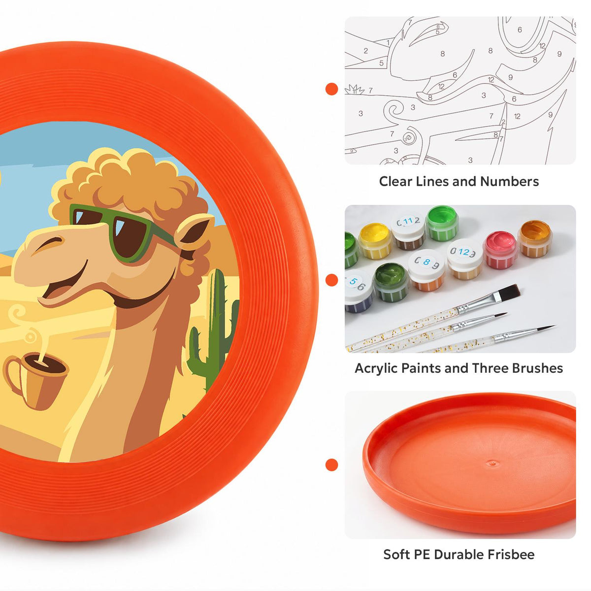 Cool Desert Duck (Paint by Numbers Flying Disc)