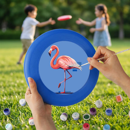 Flamingo Portrait (Paint by Numbers Flying Disc)