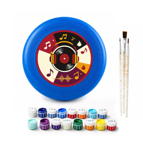 Vinyl Record and Music (Paint by Numbers Flying Disc)
