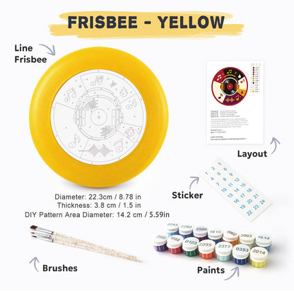 Vinyl Record and Music (Paint by Numbers Flying Disc)