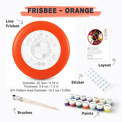 Vinyl Record and Music (Paint by Numbers Flying Disc)