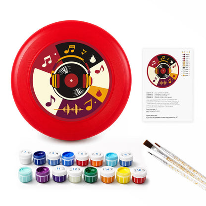Vinyl Record and Music (Paint by Numbers Flying Disc)