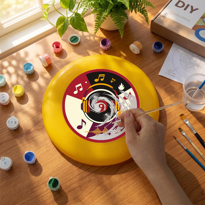 Vinyl Record and Music (Paint by Numbers Flying Disc)