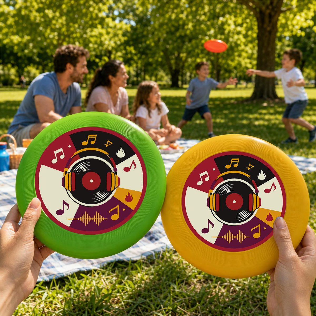 Vinyl Record and Music (Paint by Numbers Flying Disc)
