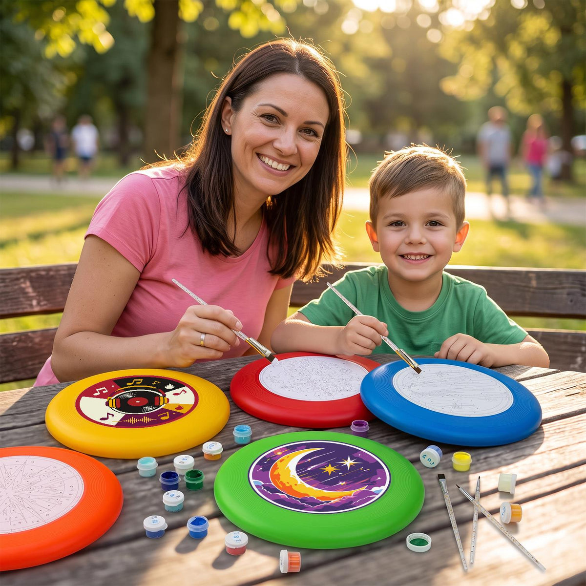 Vinyl Record and Music (Paint by Numbers Flying Disc)