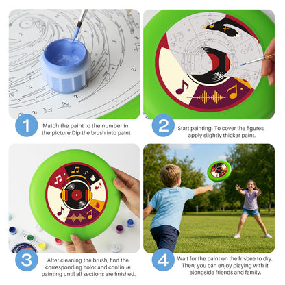 Vinyl Record and Music (Paint by Numbers Flying Disc)