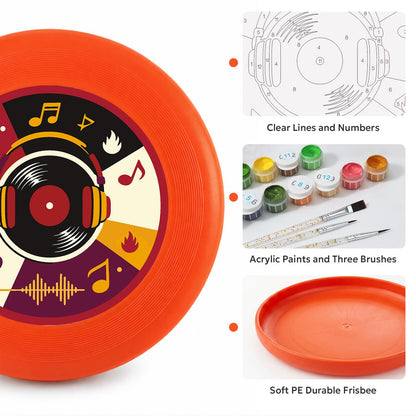 Vinyl Record and Music (Paint by Numbers Flying Disc)
