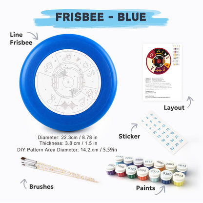 Vinyl Record and Music (Paint by Numbers Flying Disc)