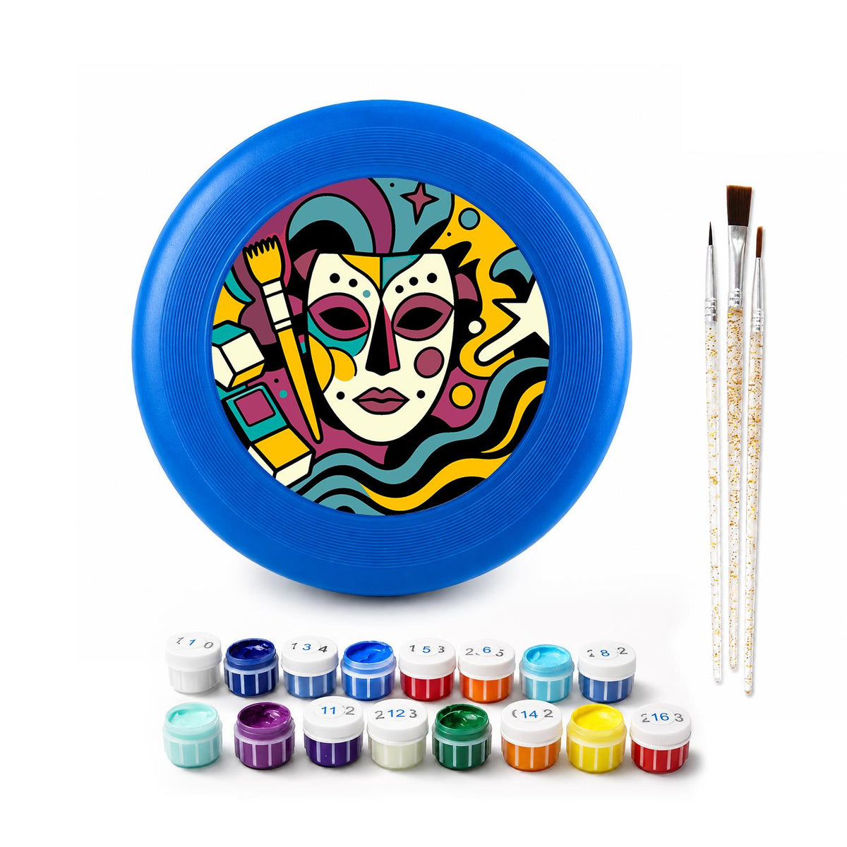 Colourful Mask (Paint by Numbers Flying Disc)