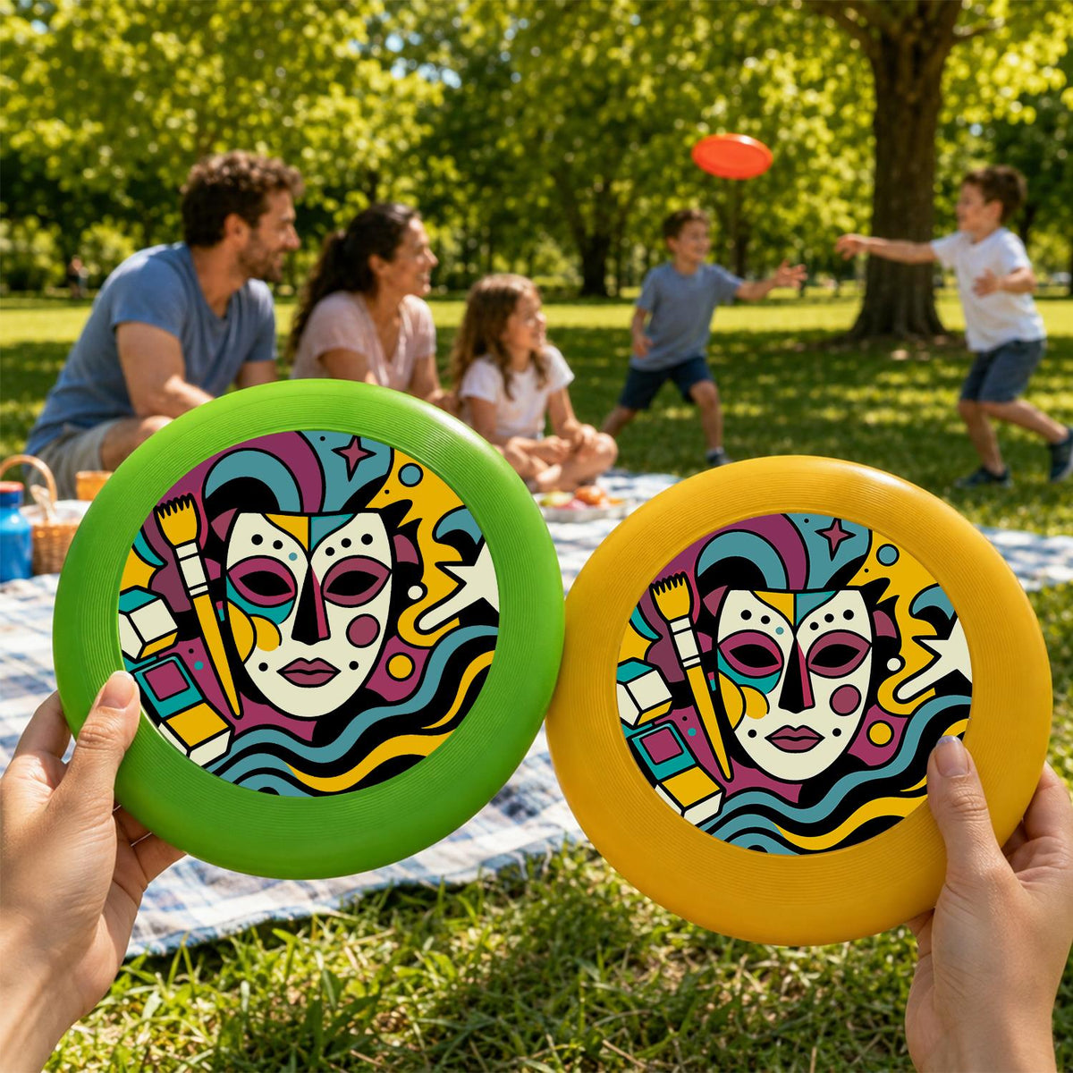 Colourful Mask (Paint by Numbers Flying Disc)