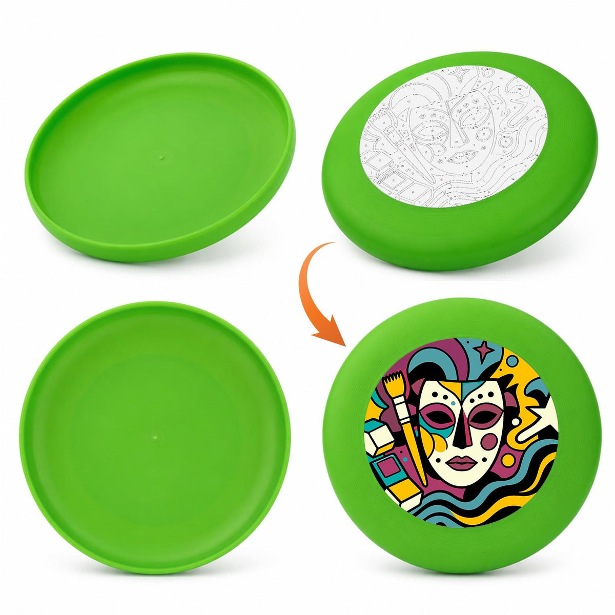Colourful Mask (Paint by Numbers Flying Disc)