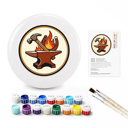 Anvil and Flame (Paint by Numbers Flying Disc)
