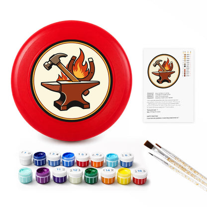 Anvil and Flame (Paint by Numbers Flying Disc)