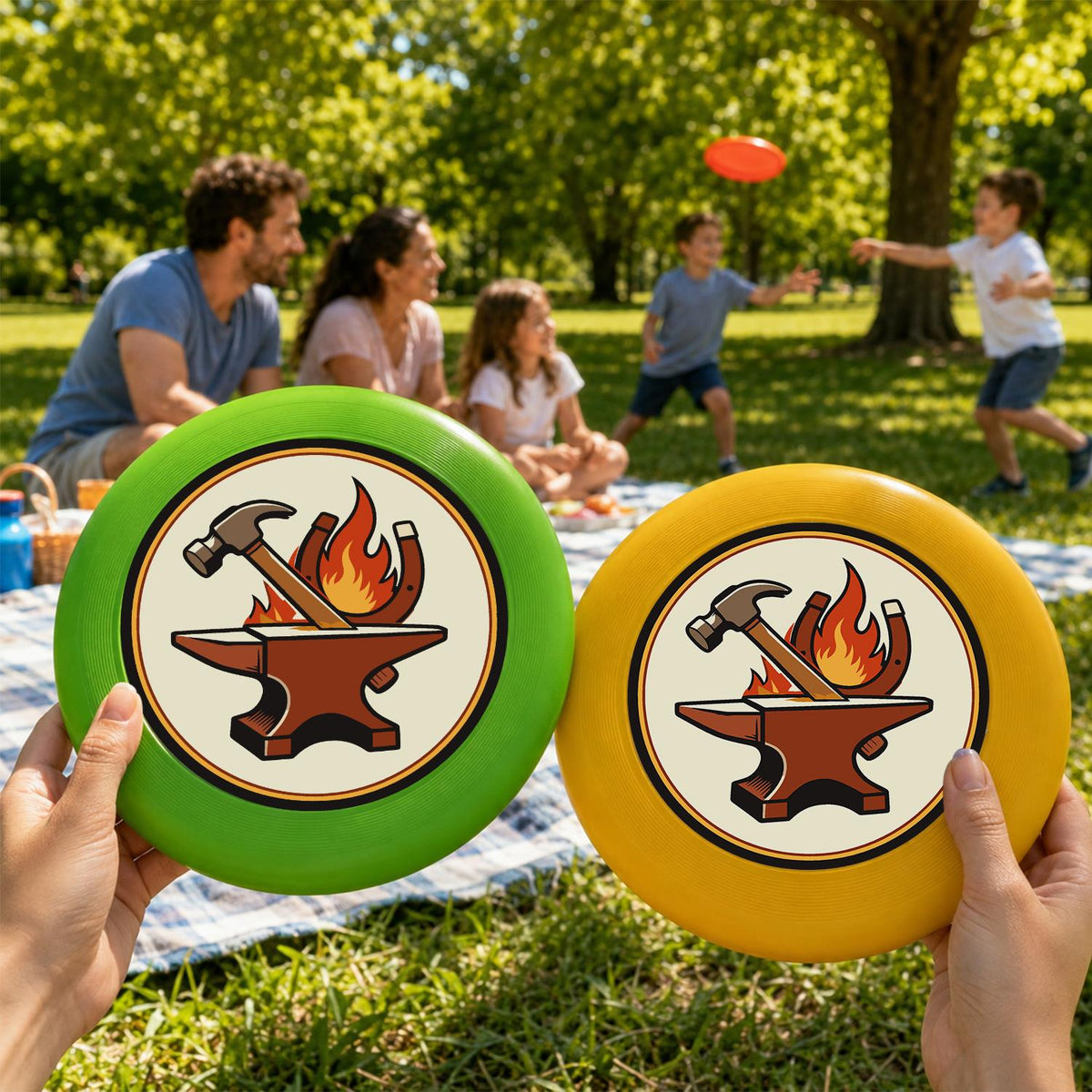 Anvil and Flame (Paint by Numbers Flying Disc)