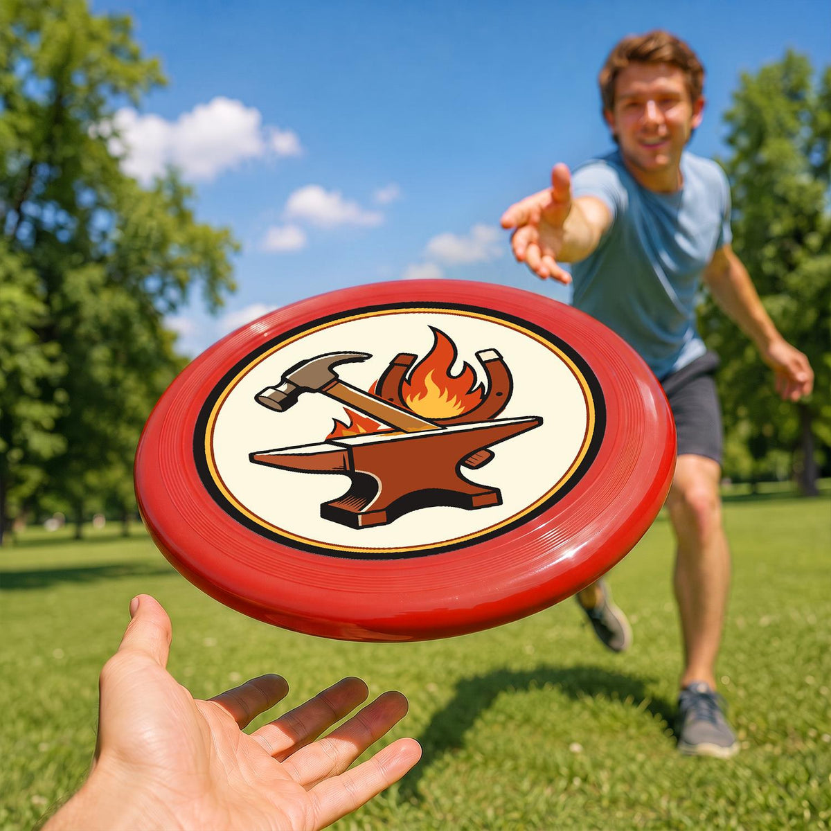 Anvil and Flame (Paint by Numbers Flying Disc)