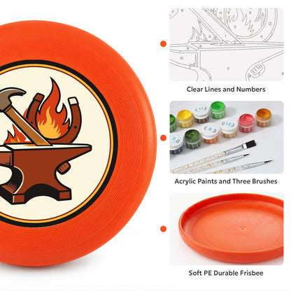 Anvil and Flame (Paint by Numbers Flying Disc)