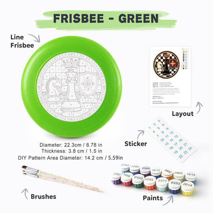 Chessboard Emblem (Paint by Numbers Flying Disc)