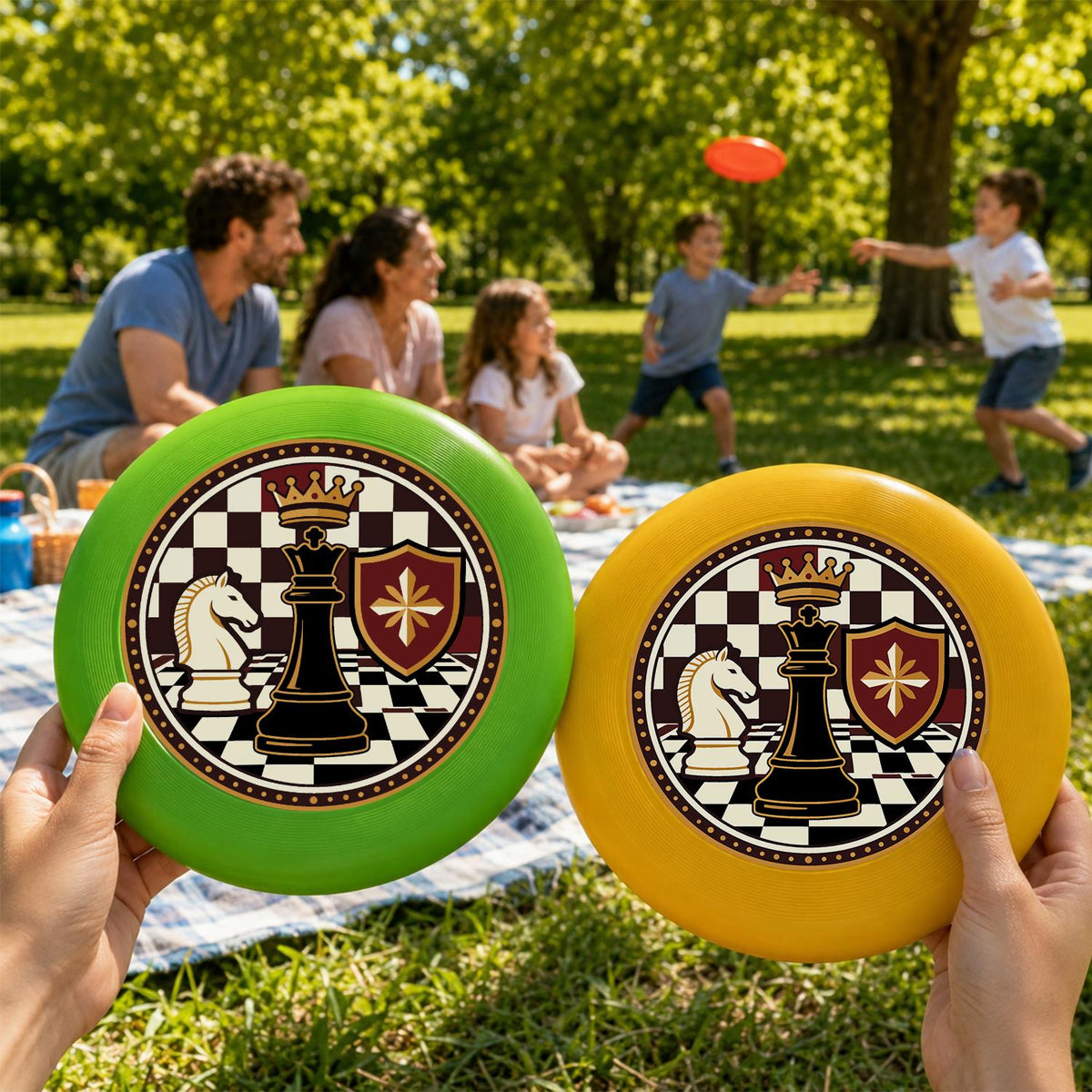 Chessboard Emblem (Paint by Numbers Flying Disc)