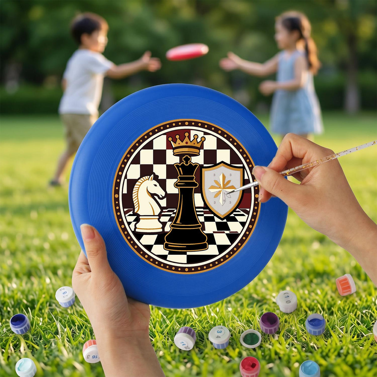 Chessboard Emblem (Paint by Numbers Flying Disc)