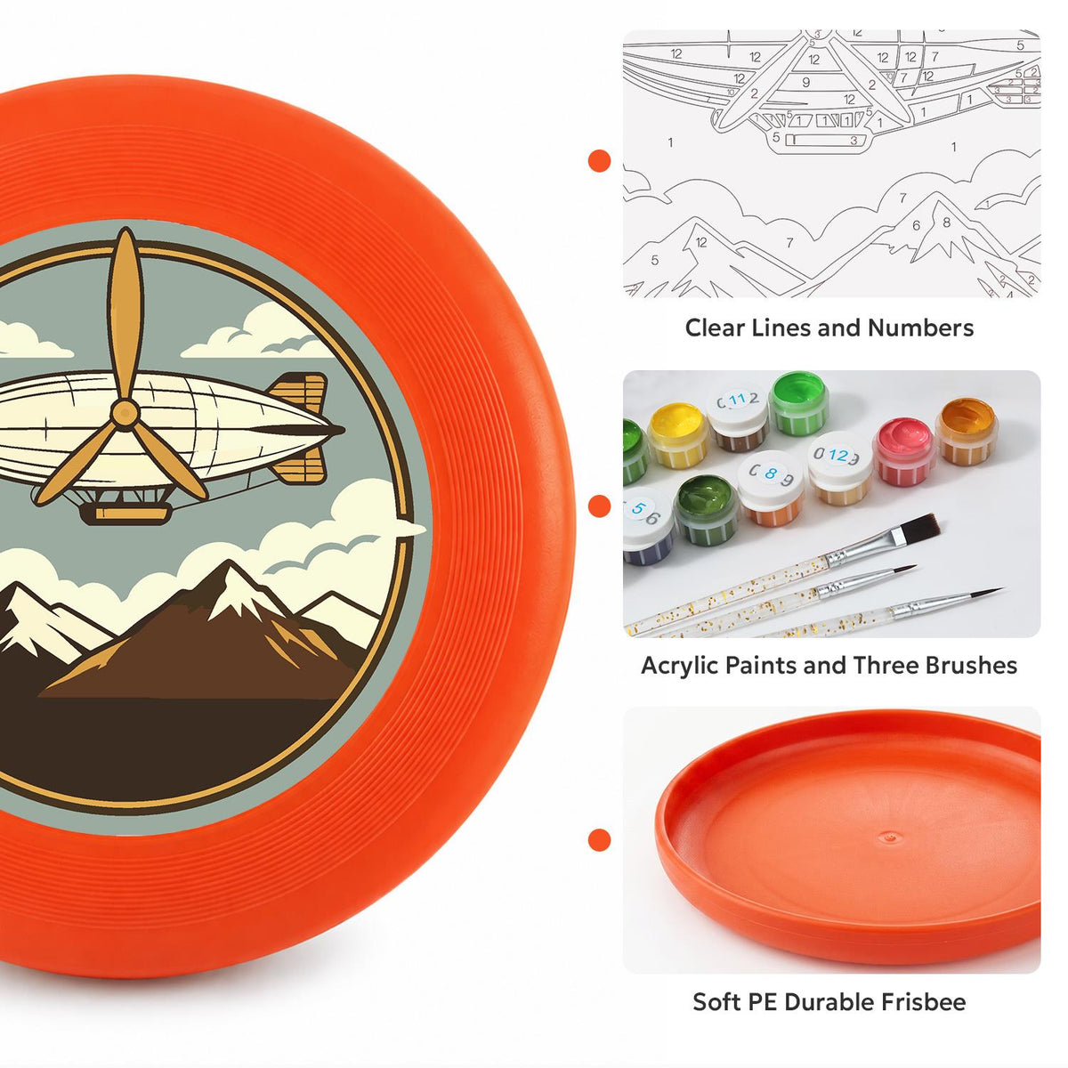 Mountain Compass (Paint by Numbers Flying Disc)