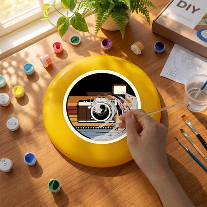 Vintage Camera (Paint by Numbers Flying Disc)