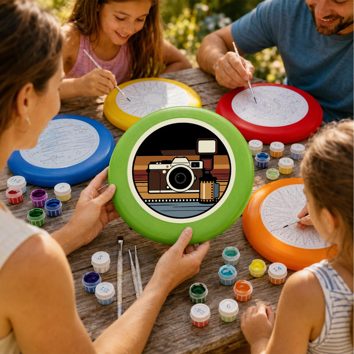 Vintage Camera (Paint by Numbers Flying Disc)