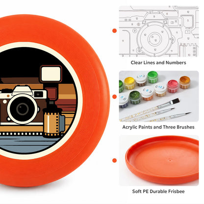Vintage Camera (Paint by Numbers Flying Disc)