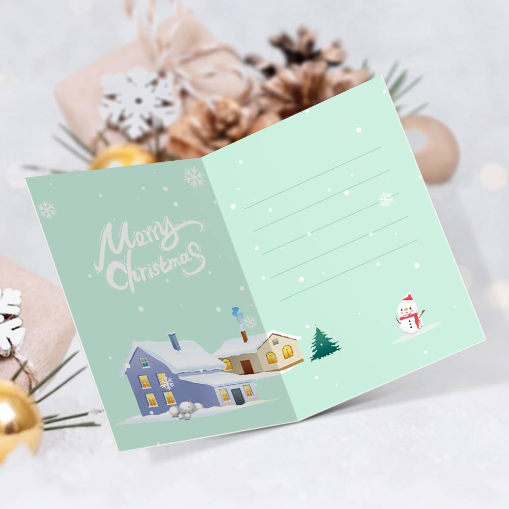 Midnight Blue Santa and Helpers paint by numbers Christmas cards – image 10