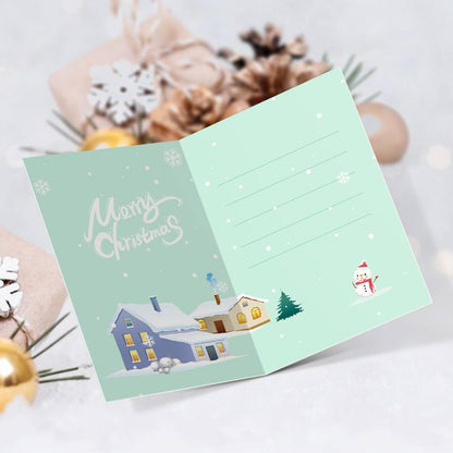 Midnight Blue Santa and Helpers paint by numbers Christmas cards – image 10