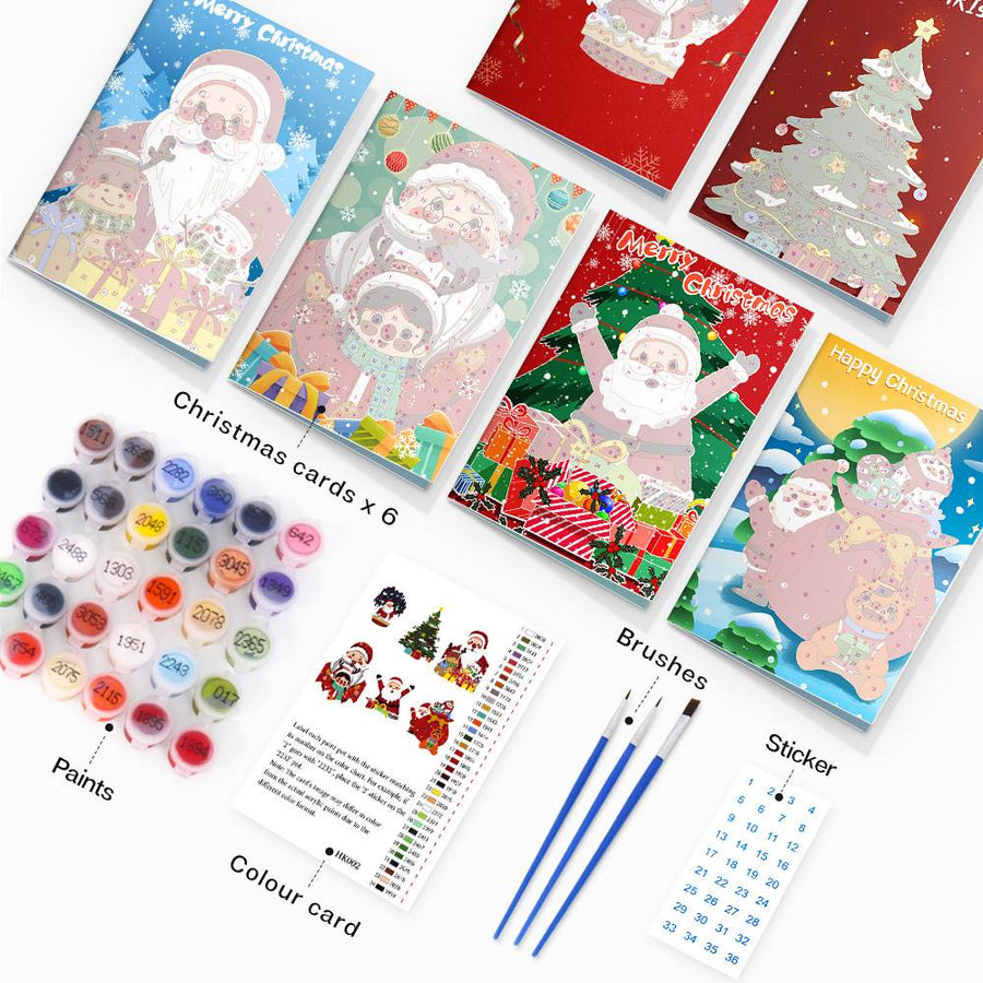 Christmas card kit contents