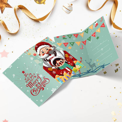 Scarlet Santa Close-Ups paint by numbers Christmas cards – image 12