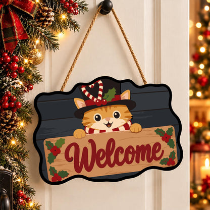 Top-Hatted Ginger Cat paint by numbers hanging sign – image 16
